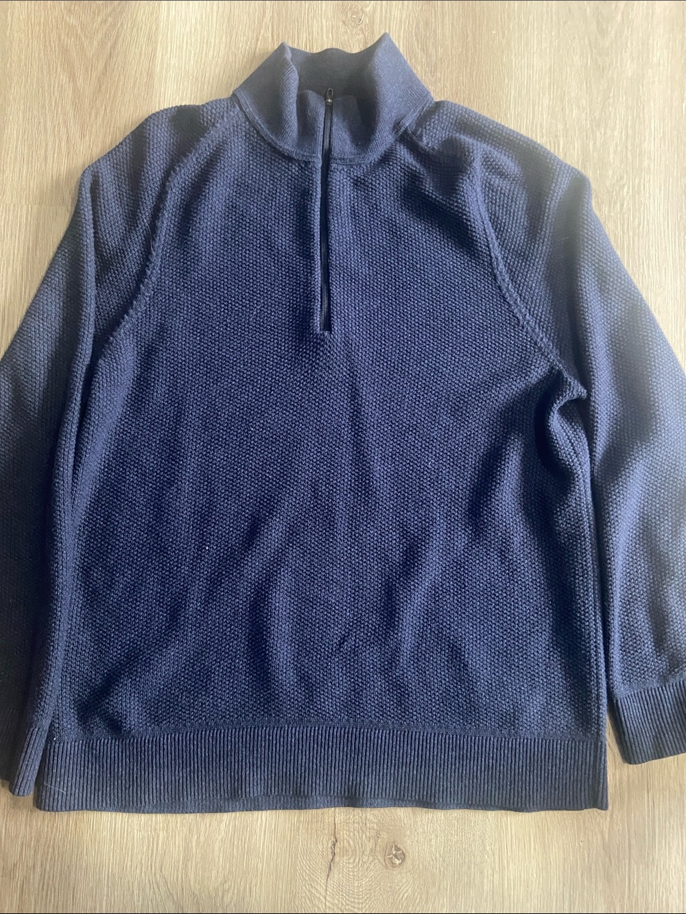 lululemon athletica Men's Navy Half-Zip Knit Pullover